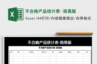 2025年不合格产品统计表-简易版