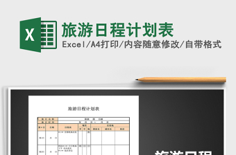 2025年旅游日程计划表