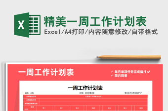 2025年精美一周工作计划表
