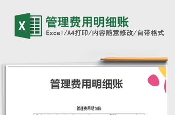 2025年管理费用明细账