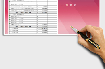 2025年现金流量表-利润表