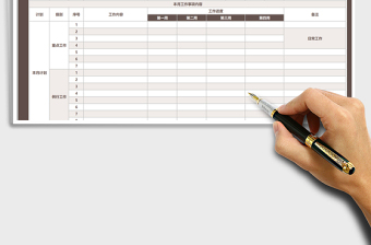 2025年月度工作总结计划表