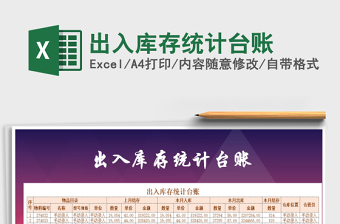 2025年出入库存统计台账