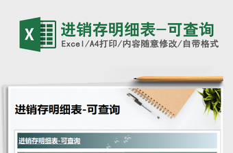 2025年进销存明细表-可查询