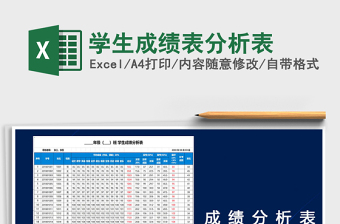 2025年学生成绩表分析表