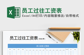 2025年员工过往工资表