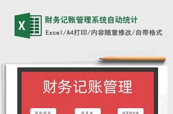 2025年财务记账管理系统自动统计