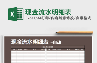 2025年现金流水明细表