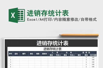 2025年进销存统计表
