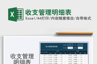 2025年收支管理明细表