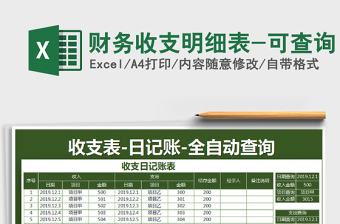 2025年财务收支明细表-可查询