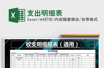 2025年支出明细表