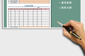 2025年办公物品申购单