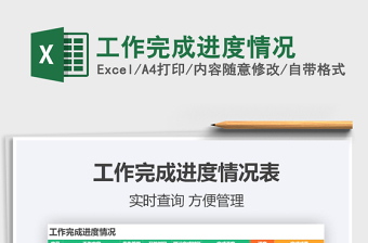 2024年工作完成进度情况