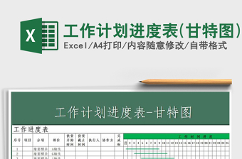 2025年工作计划进度表(甘特图)