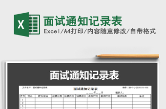 2025年面试通知记录表