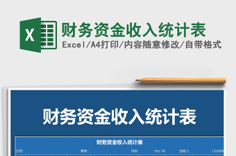 2025年财务资金收入统计表