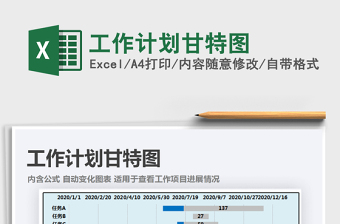 2025年工作计划甘特图