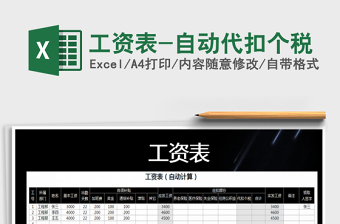 2025年工资表-自动代扣个税