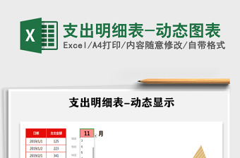 2025年支出明细表-动态图表