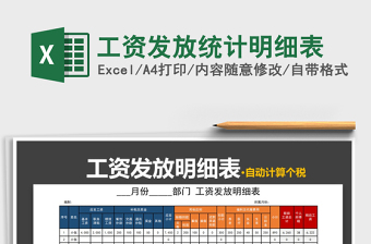 2025年工资发放统计明细表