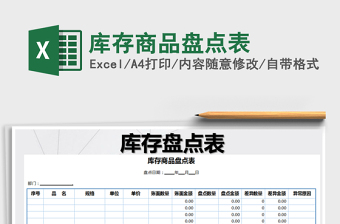 2025年库存商品盘点表