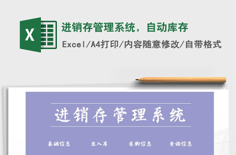 2025年进销存管理系统，自动库存