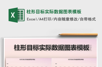 2025年柱形目标实际数据图表模板