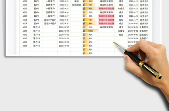 客户跟进记录统计表