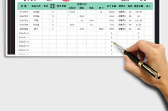 2025年销售业绩收入表-带员工提成
