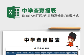 2025年中学查寝报表