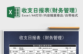 2025年收支日报表(财务管理)