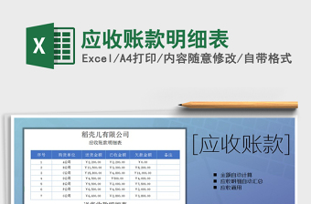 2025年应收账款明细表