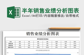 2025年半年销售业绩分析图表