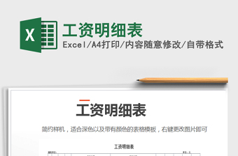 2025年工资明细表