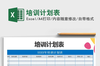 2025年培训计划表