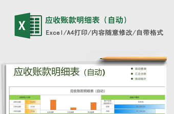 2025年应收账款明细表（自动）
