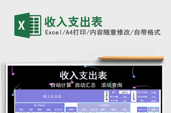 2025年收入支出表