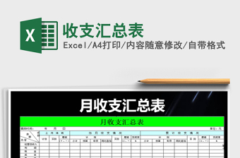 2025年收支汇总表