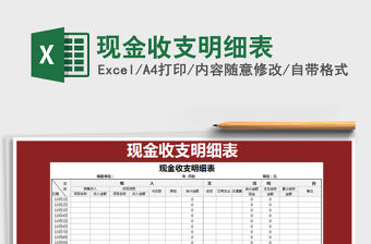 2025年现金收支明细表