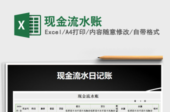 2025年现金流水账