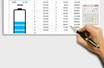 2025年费用支出记账表（预算控制）
