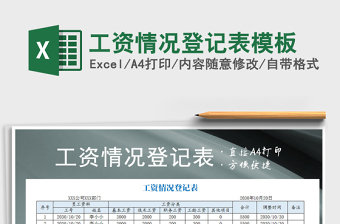 2025年工资情况登记表模板