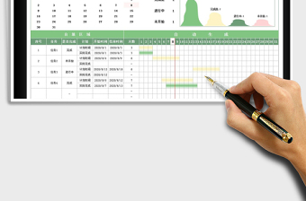 任务行程进度表-甘特图