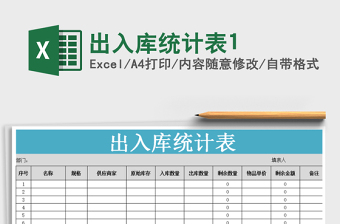 2025年出入库统计表1