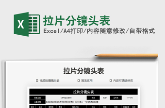 2025年拉片分镜头表