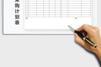 2025年材料采购计划表