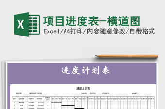 项目进度表