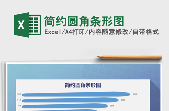 2025年简约圆角条形图免费下载