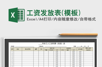 2025年工资发放表(模板)
